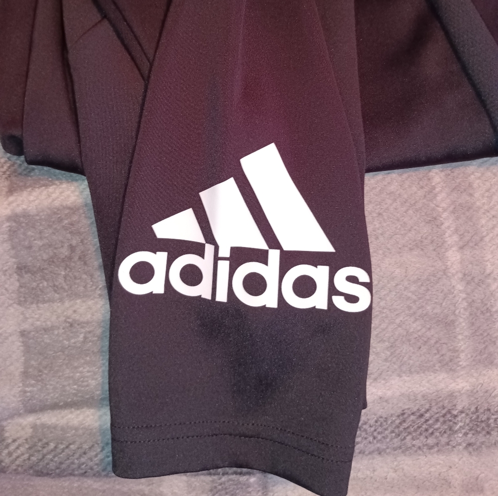 ADIDAS AeroReady Women's Black Mesh Panel Athletic Leggings Size XL - LIKE NEW!! - Picture 6 of 13